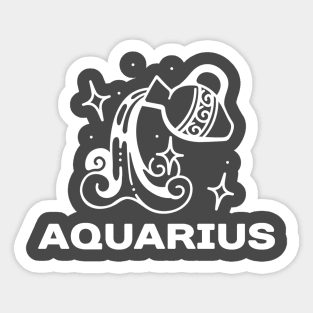 Zodiac Sign Aquarius Sticker